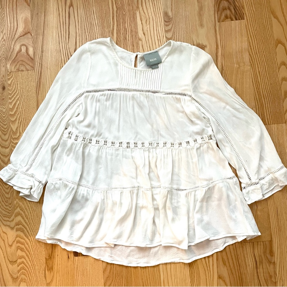 Maeve for Anthropologie flowy boho top, size medium
